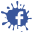 media, set, Facebook, blot, Social Icon