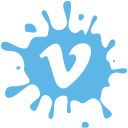 set, Vimeo, Social, blot, media CornflowerBlue icon