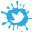 Social, twitter, blot, media, set DodgerBlue icon