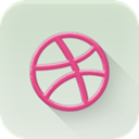 dribbble Gainsboro icon