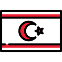 world, flags, Country, Northern Cyprus, flag, Nation Black icon