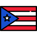 flag, flags, Nation, Puerto Rico, world, Country Black icon