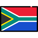 flag, Country, flags, South africa, Nation, world Black icon