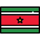 Nation, flags, flag, world, Country, Suriname Crimson icon