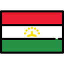 Country, world, flags, Tajikistan, Nation, flag Black icon