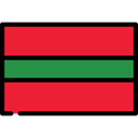 Nation, flag, Country, Transnistria, world, flags Crimson icon