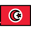flag, flags, world, Tunisia, Nation, Country Crimson icon