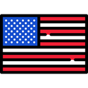 united states, Country, flag, world, Nation, flags Black icon