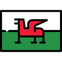 Nation, flag, world, Wales, flags, Country SeaGreen icon