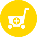 Supermarket, commerce, online store, Add, shopping cart, Cart, Shopping Store, Shipping And Delivery Gold icon
