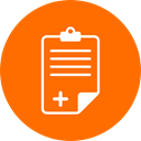 medical, Medicine And Health, prescribe, Note, Prescription, Prescribing, Notes DarkOrange icon