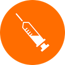 medical, medicine, Syringes, syringe, drugs, Healthcare And Medical, doctor DarkOrange icon