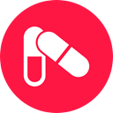 Pill, science, Healthcare And Medical, medical, chemical, education, Chemistry, Test Tube Crimson icon