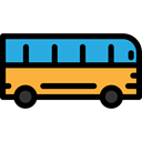 vehicle, Automobile, Bus, transport, Public transport, school bus, transportation Black icon