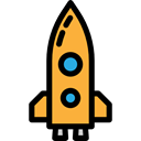 Rocket, Rocket Ship, transport, Space Ship, Spacecrafts, transportation, Rocket Launch Black icon