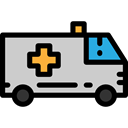 transportation, emergency, transport, medical, Automobile, vehicle, Ambulance Black icon