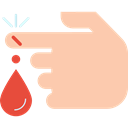 medical, Blood, injury, Finger, Body Parts, Healthcare And Medical, Hand PeachPuff icon