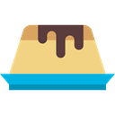 sweet, caramel, Creme Caramel, food, Dessert Black icon