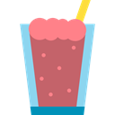 Chocolate, cup, food, milkshake, straw, Dessert, drink IndianRed icon