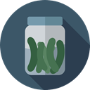 vegetarian, Jar, Pickles, healthy, Food And Restaurant, food, vegan DarkSlateGray icon