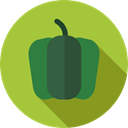 vegetarian, food, diet, organic, pepper, vegan, Healthy Food, Food And Restaurant, vegetable YellowGreen icon