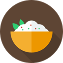 Japanese Food, Bowl, Food And Restaurant, Chinese Food, rice, food DarkOliveGreen icon