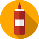ketchup, Food And Restaurant, Spicy, food, Bottle Orange icon