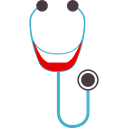 medical, Healthcare And Medical, Phonendoscope, health, stethoscope, doctor Black icon