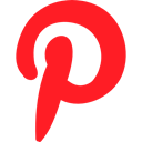 social media, Logo, pinterest, logotype, Logos, social network Crimson icon