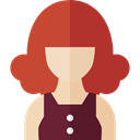 job, Avatar, people, woman, Occupation, ginger, profession Brown icon