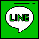 Logo, social network, line, logotype, social media, Logos, Communication Lime icon