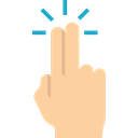 Hands, Finger, Pointing, Gestures, tap, Gesture NavajoWhite icon