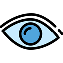 view, visible, Seo And Web, Eye, Visibility, medical, interface Black icon