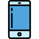 touch screen, Seo And Web, mobile phone, cellphone, phone, technology, Iphone, smartphone CornflowerBlue icon