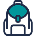 luggage, Bags, Backpack, education, baggage, travel DarkSlateGray icon