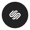 Squarespace Black icon