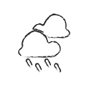 sky, Cloud, forecast, Rain, weather, water Black icon