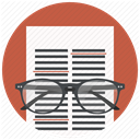 Page, File, Correction, document IndianRed icon
