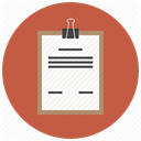 checkmark, Analytics, document, report, task, Clipboard IndianRed icon