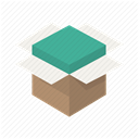 Box, Shipping, Delivery, open, product, shippment, package DimGray icon