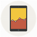 Sales, graph, Analytics, report, Diagram, statistics, Analysis Linen icon
