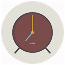 Clock, morning, Alarm, office, time Gainsboro icon