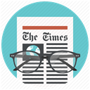 press, News, Newspaper, newsletter MediumTurquoise icon