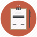 report, task, checkmark, document, Clipboard, Analytics IndianRed icon