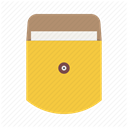 package, document, mail, File, envelope, Folder, Letter SandyBrown icon
