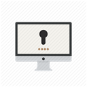 locked, login, security, private, Access, Lock, password DimGray icon