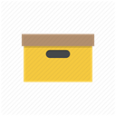 package, office, files, Archive, Box, Archieve, Folder DimGray icon