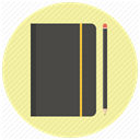 Schedule, Book, planning, plan, Notebook, Calendar, notepad PaleGoldenrod icon