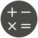 math, calculate, Calc, calculator, school, plus, Minus DarkSlateGray icon