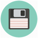 download, save, Diskette, disc, Data, Floppy, backup MediumAquamarine icon